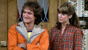 Williams and Pam Dawber (Mindy) from the ABC series 