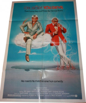 ZZB063 - Huge Oh God! You Devil with George Burns Movie Poster