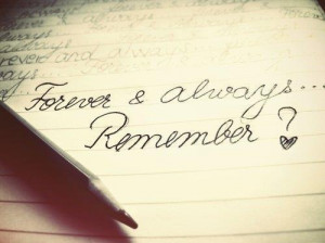 Forever and always – Quote