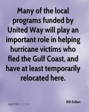 Many of the local programs funded by United Way will play an important ...