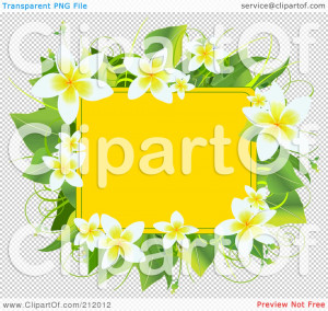 Plumeria Flower Clip Art