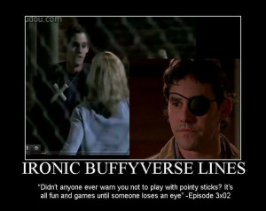 Ironic Buffyverse Lines