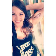 Memento Vivere: Latin for 