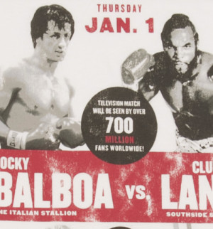 Details about Official Men's Rocky Balboa vs Clubber Lang T-Shirt