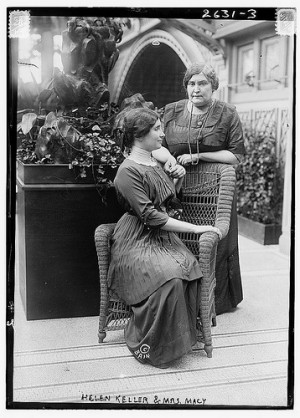 1913 April - Helen Keller & Mrs. Macy More
