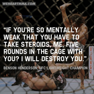 quote which says a lot about Benson Henderson and why he is the ...