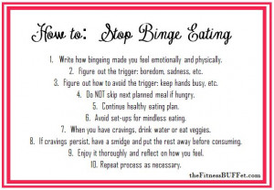How to stop binge eating