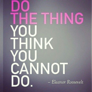 Don't be crippled by fear