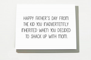 Step Father Quotes Card for step dad - from
