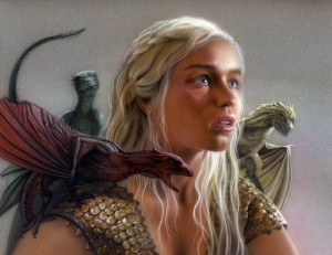 ... Daenerys Targaryen, Emilia Clarke, HBO, Series, series, dragon, dragon