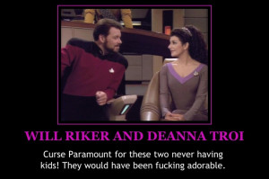 Will Riker and Deanna Troi (Star Trek The Next Generation)