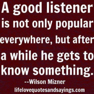 good listener