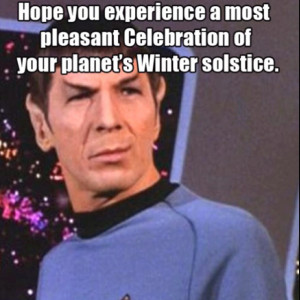 Well thank you Spock.