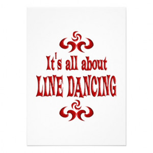 ALL ABOUT LINE DANCING PERSONALIZED ANNOUNCEMENTS from Zazzle.com