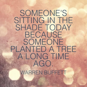 Warren Buffett on planning ahead for future generations