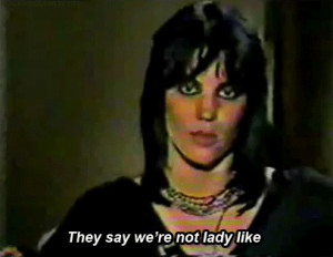 Joan Jett on her stage performance and persona in the Runaways, 1975