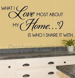 ... Love-Most-About-My-Home-Vinyl-Decal-Wall-Sticker-Words-Lettering-Quote