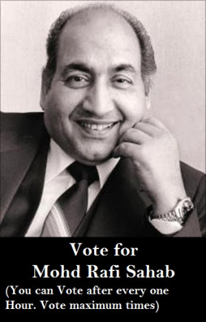 Vote for Mohd Rafi Sahab - Click on the Picture Below (You can Vote ...