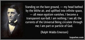 on the bare ground, — my head bathed by the blithe air, and uplifted ...