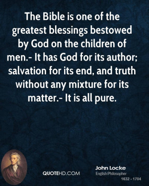 The Bible is one of the greatest blessings bestowed by God on the ...