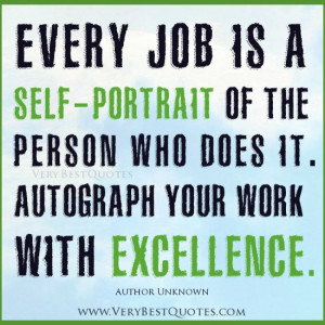Autograph your work with excellence