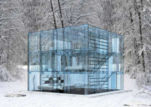 My House is a glass house.