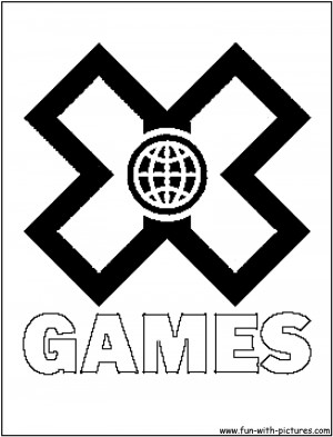 Logo Xgames Coloring Page Games