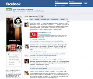 Anne Frank Quotes Facebook application for Facebook