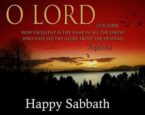 Happy Sabbath...