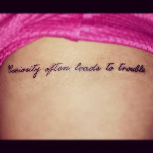 legtattoo #aliceinwonderland #tattoo #quote #prettyfont #love