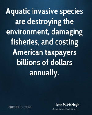 Aquatic invasive species are destroying the environment, damaging ...