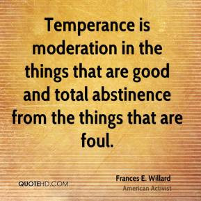 Temperance Quotes