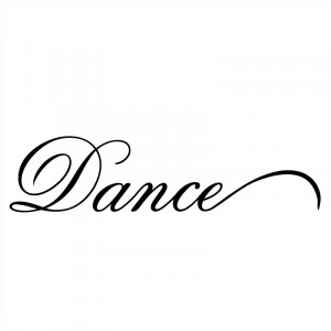 Ornate Dance Word Wall Art Stickers