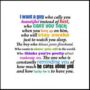 Want A Guy - Girly Quote