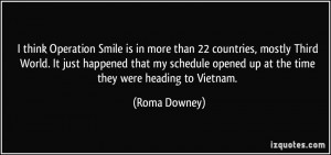 think Operation Smile is in more than 22 countries, mostly Third ...