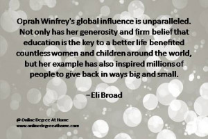 Quotes education. Oprah Winfrey's global influence is unparalleled ...