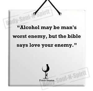 Alcohol-Frank-Sinatra-Quote-Ceramic-Wall-Hanging-Plaque-TILE-Home ...