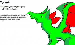 Pokémon Tyrant, drawn by boltlover, created by DragonsArt