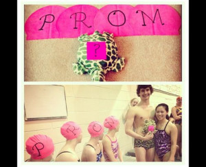 Aww how to ask a swimmer to prom... If someone asked me to prom like ...