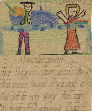 Thanksgiving, Second Grade, and Bible Quotes