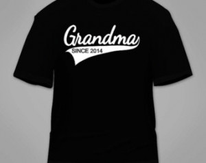 Grandma Since 2014 T-Shirt. Funny M om Baby ...