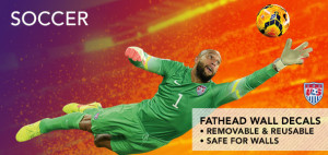 It's GOOOOAL for real with Soccer Wall Decals and Murals from Fathead