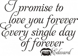 Promise To Love You Forever Evey Single Day OF Forever