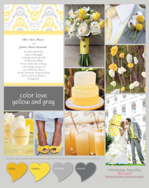 Black and Yellow Wedding Colors