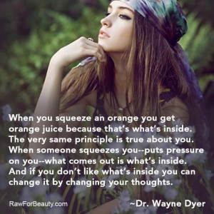 When you squeeze an orange..