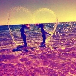 beach, best friends, girls, hearth, holidays, ocean, paradise, summer