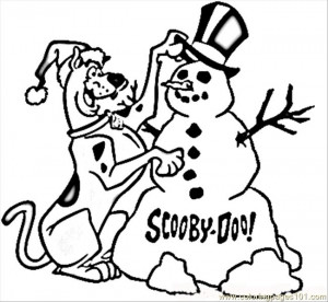 Scooby Doo Christmas Coloring Pages