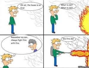 Fight fire with fire - Funny Pictures, MEME and Funny GIF from GIFSec ...
