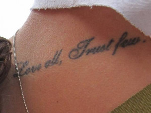 Trust Tattoo Quotes Pictures
