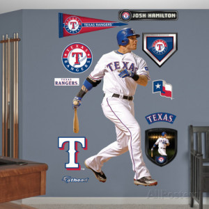 Texas Rangers Josh Hamilton 2012 Wall Decal Sticker Wall Decal